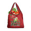Aussie Green Budgerigar Grocery Bag Aboriginal Inspired Christmas - Aussie Hoodie
