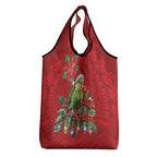 Aussie Green Budgerigar Grocery Bag Aboriginal Inspired Christmas - Aussie Hoodie