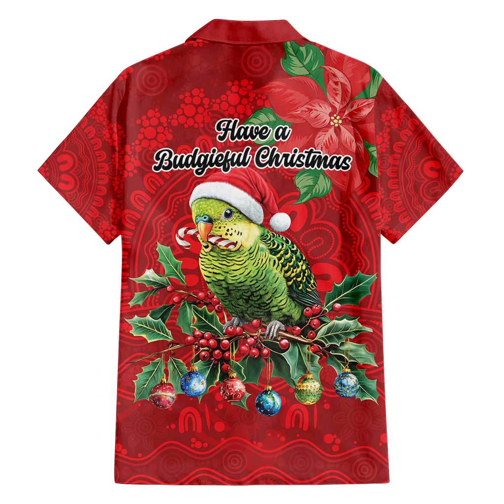 Aussie Green Budgerigar Hawaiian Shirt Aboriginal Inspired Christmas - Aussie Hoodie