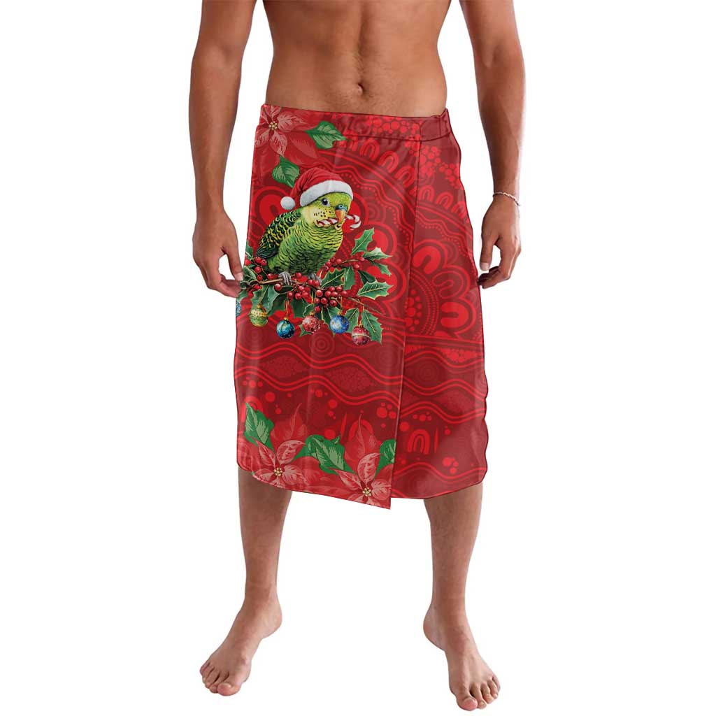 Aussie Green Budgerigar Lavalava Aboriginal Inspired Christmas - Aussie Hoodie