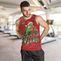 Aussie Green Budgerigar Men Tank Top Aboriginal Inspired Christmas - Aussie Hoodie