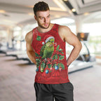 Aussie Green Budgerigar Men Tank Top Aboriginal Inspired Christmas - Aussie Hoodie
