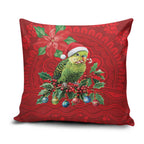 Aussie Green Budgerigar Pillow Cover Aboriginal Inspired Christmas - Aussie Hoodie