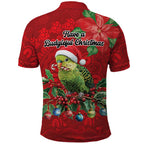 Aussie Green Budgerigar Polo Shirt Aboriginal Inspired Christmas - Aussie Hoodie