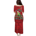 Aussie Green Budgerigar Puletasi Aboriginal Inspired Christmas - Aussie Hoodie