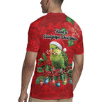 Aussie Green Budgerigar Rugby Jersey Aboriginal Inspired Christmas - Aussie Hoodie