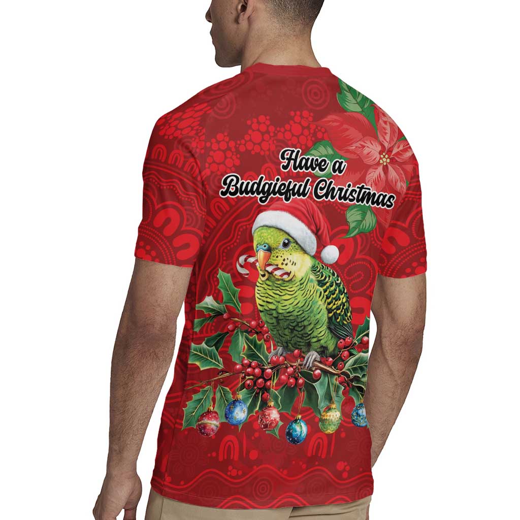 Aussie Green Budgerigar Rugby Jersey Aboriginal Inspired Christmas - Aussie Hoodie