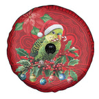Aussie Green Budgerigar Spare Tire Cover Aboriginal Inspired Christmas - Aussie Hoodie