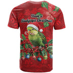 Aussie Green Budgerigar T Shirt Aboriginal Inspired Christmas - Aussie Hoodie