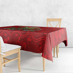 Aussie Green Budgerigar Tablecloth Aboriginal Inspired Christmas - Aussie Hoodie