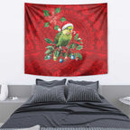 Aussie Green Budgerigar Tapestry Aboriginal Inspired Christmas - Aussie Hoodie