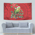 Aussie Green Budgerigar Tapestry Aboriginal Inspired Christmas - Aussie Hoodie
