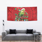 Aussie Green Budgerigar Tapestry Aboriginal Inspired Christmas - Aussie Hoodie