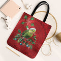 Aussie Green Budgerigar Tote Bag Aboriginal Inspired Christmas - Aussie Hoodie