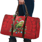 Aussie Green Budgerigar Travel Bag Aboriginal Inspired Christmas - Aussie Hoodie