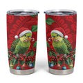 Aussie Green Budgerigar Tumbler Cup Aboriginal Inspired Christmas - Aussie Hoodie