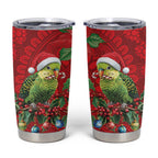 Aussie Green Budgerigar Tumbler Cup Aboriginal Inspired Christmas - Aussie Hoodie