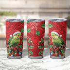 Aussie Green Budgerigar Tumbler Cup Aboriginal Inspired Christmas - Aussie Hoodie