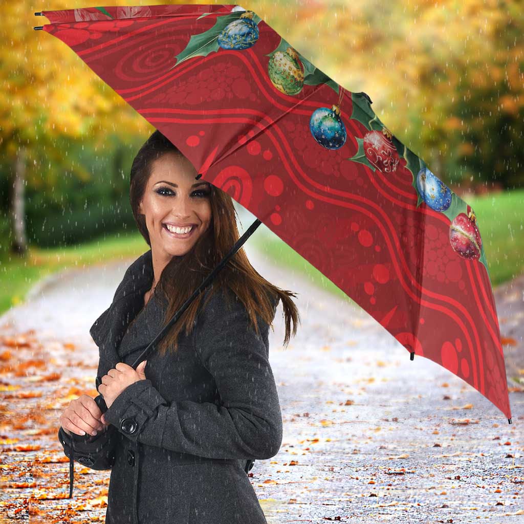 Aussie Green Budgerigar Umbrella Aboriginal Inspired Christmas - Aussie Hoodie