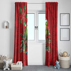 Aussie Green Budgerigar Window Curtain Aboriginal Inspired Christmas - Aussie Hoodie