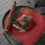 Aussie Green Budgerigar Wrapping Paper Aboriginal Inspired Christmas - Aussie Hoodie