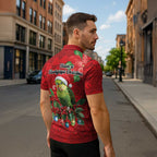 Aussie Green Budgerigar Zipper Polo Shirt Aboriginal Inspired Christmas - Aussie Hoodie