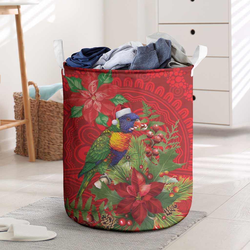 Aussie Rainbow lorikeet Laundry Basket Aboriginal Inspired Christmas - Aussie Hoodie