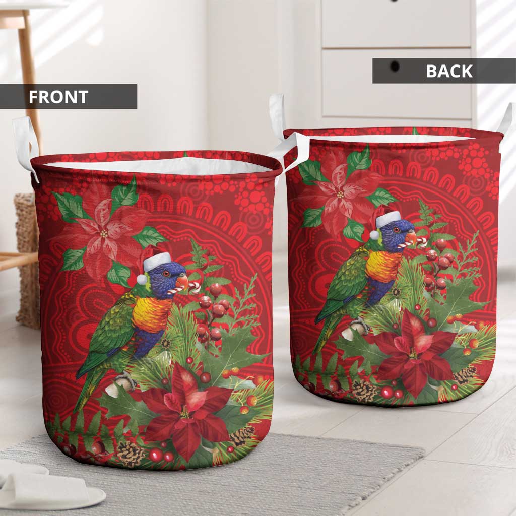Aussie Rainbow lorikeet Laundry Basket Aboriginal Inspired Christmas - Aussie Hoodie