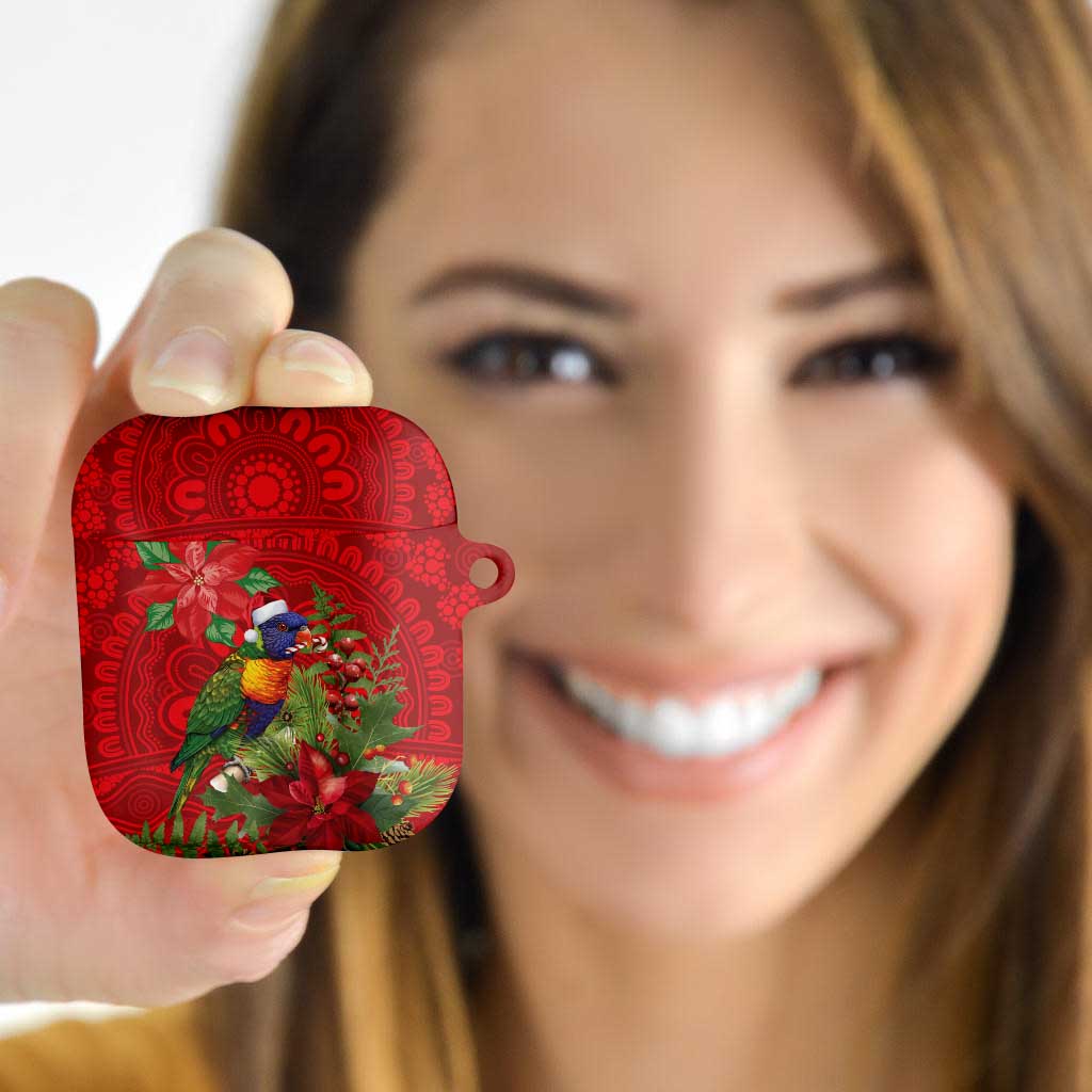 Aussie Rainbow lorikeet AirPods Case Aboriginal Inspired Christmas - Aussie Hoodie