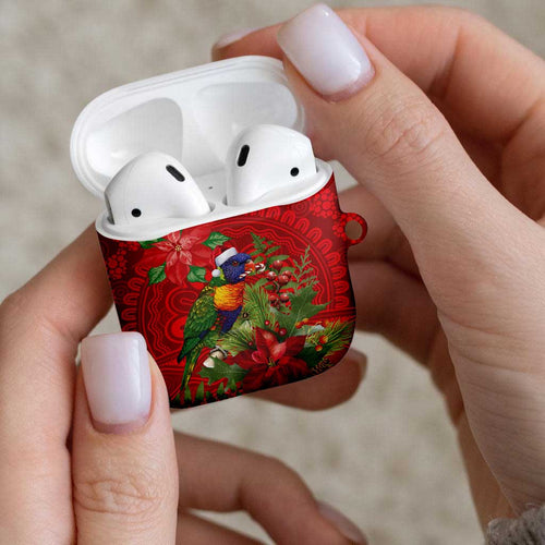 Aussie Rainbow lorikeet AirPods Case Aboriginal Inspired Christmas - Aussie Hoodie