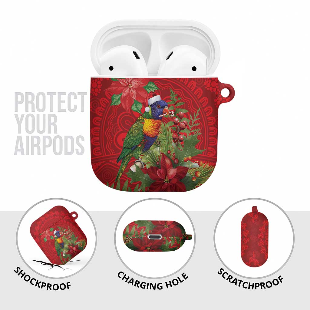 Aussie Rainbow lorikeet AirPods Case Aboriginal Inspired Christmas - Aussie Hoodie