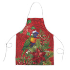 Aussie Rainbow lorikeet Apron Aboriginal Inspired Christmas - Aussie Hoodie