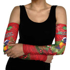 Aussie Rainbow lorikeet Arm Sleeves Aboriginal Inspired Christmas - Aussie Hoodie