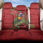 Aussie Rainbow lorikeet Back Car Seat Cover Aboriginal Inspired Christmas - Aussie Hoodie