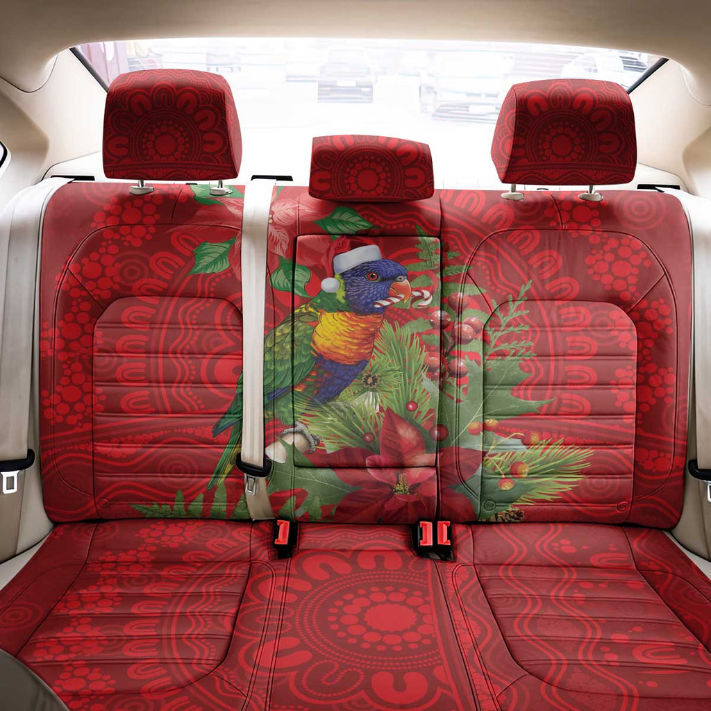 Aussie Rainbow lorikeet Back Car Seat Cover Aboriginal Inspired Christmas - Aussie Hoodie