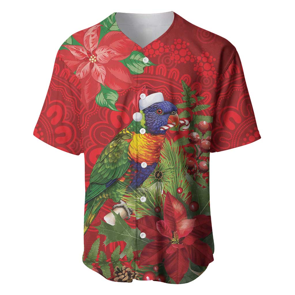 Aussie Rainbow lorikeet Baseball Jersey Aboriginal Inspired Christmas - Aussie Hoodie