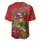 Aussie Rainbow lorikeet Baseball Jersey Aboriginal Inspired Christmas - Aussie Hoodie