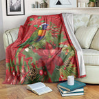 Aussie Rainbow lorikeet Blanket Aboriginal Inspired Christmas - Aussie Hoodie