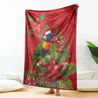 Aussie Rainbow lorikeet Blanket Aboriginal Inspired Christmas - Aussie Hoodie