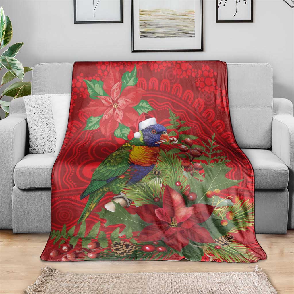 Aussie Rainbow lorikeet Blanket Aboriginal Inspired Christmas - Aussie Hoodie