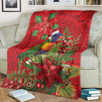 Aussie Rainbow lorikeet Blanket Aboriginal Inspired Christmas - Aussie Hoodie