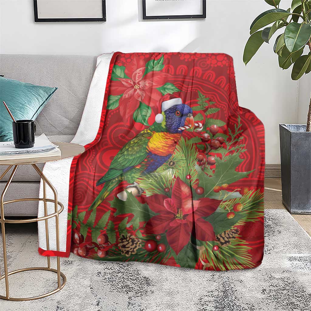 Aussie Rainbow lorikeet Blanket Aboriginal Inspired Christmas - Aussie Hoodie