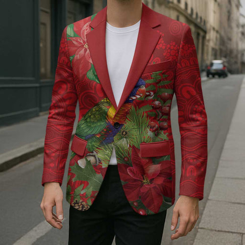 Aussie Rainbow lorikeet Blazer Aboriginal Inspired Christmas - Aussie Hoodie
