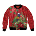 Aussie Rainbow lorikeet Bomber Jacket Aboriginal Inspired Christmas - Aussie Hoodie