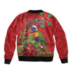 Aussie Rainbow lorikeet Bomber Jacket Aboriginal Inspired Christmas - Aussie Hoodie