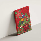 Aussie Rainbow lorikeet Canvas Wall Art Aboriginal Inspired Christmas - Aussie Hoodie
