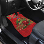 Aussie Rainbow lorikeet Car Mats Aboriginal Inspired Christmas - Aussie Hoodie