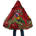 Aussie Rainbow lorikeet Cloak Aboriginal Inspired Christmas - Aussie Hoodie