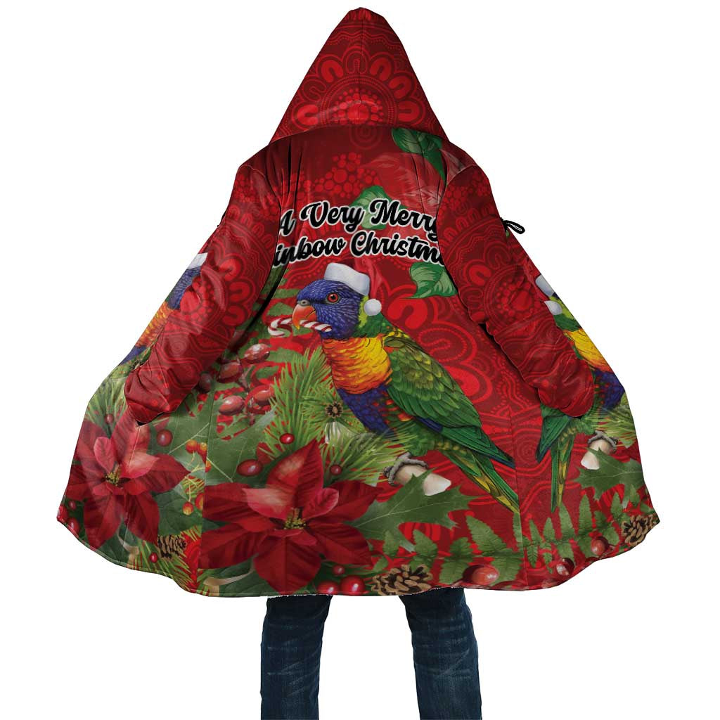 Aussie Rainbow lorikeet Cloak Aboriginal Inspired Christmas - Aussie Hoodie