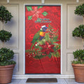 Aussie Rainbow lorikeet Door Cover Aboriginal Inspired Christmas - Aussie Hoodie